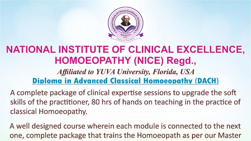 Diploma in Advanced Classical Homoeopathy (DACH)